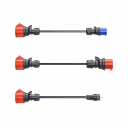 go-e Gemini flex, Noir, Droit, Droit, 0,3 m, 350 g, 3 pièce(s)