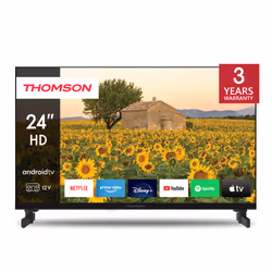 Thomson 24HA2S13C, 61 cm (24"), 1366 x 768 pixels, HD, Smart TV, Wifi, Noir