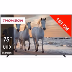 Thomson 75UA5S13, 190,5 cm (75"), 3840 x 2160 pixels, LED, Smart TV, Wifi, Noir