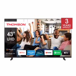 Thomson Q70 Series 43UG4S14, 109,2 cm (43"), 3840 x 2160 pixels, LED, Smart TV, Wifi, Noir