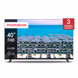 Thomson Easy TV 40" FHD, 101,6 cm (40"), 1920 x 1080 pixels, Full HD, LCD, DVB-C, DVB-S2, DVB-T2, Noir