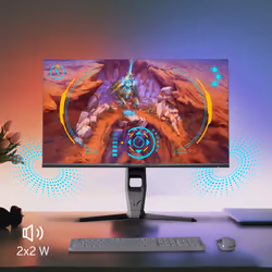Thomson M27QG5Y14 écran plat de PC 27" Quad HD LED Gris - Vue supplémentaire 8