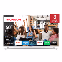 Thomson 50UG4S14W, 127 cm (50"), 3840 x 2160 pixels, LED, Smart TV, Wifi, Blanc