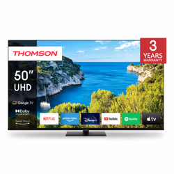 Thomson 43\" 4K UHD Google TV filigranes Rahmendesign 43" 4K Ultra HD Smart TV Wifi Noir