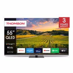 Thomson 55QG5C14, 139,7 cm (55"), 3840 x 2160 pixels, QLED, Smart TV, Wifi, Gris