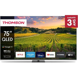 Television - TV THOMSON - TV QLED 75QG5C14 - 75 (190 cm) - 4K UHD 3840x2160 - HDR 10 - Google TV - 2xHDMI 2.1 + 2xHDMI 2.0