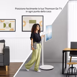Thomson 32HA4M44 téléviseur et moniteur portables Télévision portable Blanc 81,3 cm (32") 1366 x 768 pixels - Vue supplémentaire 4