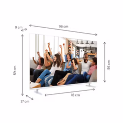 Thomson 43UG4S14W TV 109,2 cm (43") 4K Ultra HD Smart TV Wifi Blanc