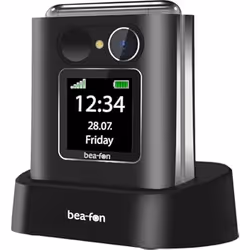 Beafon Fold10, Clapet, SIM unique, 5,59 cm (2.2"), Bluetooth, 1000 mAh, Noir, Argent