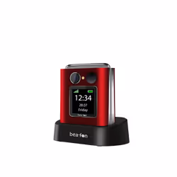Beafon Fold10 Noir, Rouge Téléphone pour seniors