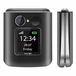 Beafon Fold 10 LTE 5,59 cm (2.2") 95 g Noir, Argent Téléphone pour seniors