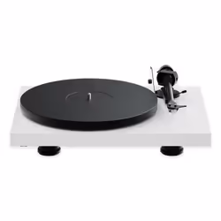 Pro-Ject Debut EVO 2, Tourne-disque entraîné par courroie, Blanc, Panneaux MDF, Aluminium, 33,45 tr/min, -68 dB
