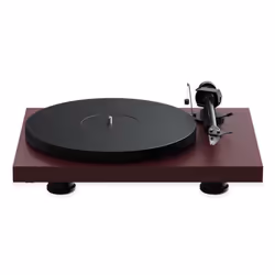 Pro-Ject Debut EVO 2, Tourne-disque entraîné par courroie, Bourgogne, Panneaux MDF, Aluminium, 33,45 tr/min, -68 dB