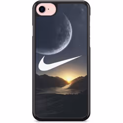 Coque iPhone 7 et 8 - Nike - Lune Logo - Rigide - Imprimé en France - Noir