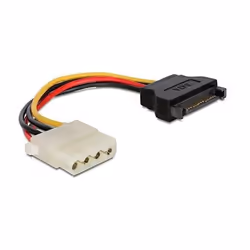 Câble dalimentation - GEMBIRD - CC-SATA-PS-M - SATA (male) à Molex (female) - 0.15 m - Noir