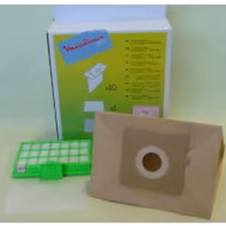 Boite de 10 sacs + 1 filtre hepa pour aspirateur MOULINEX MT000101 Appareils compatibles : ASPIRATEUR MOULINEX: MO400101/4Q0, ...