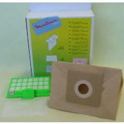 Boite de 10 sacs + 1 filtre hepa (60506-50797) (MT000101) Aspirateur Moulinex