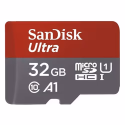 Carte Mémoire microSDHC - SanDisk - Ultra 32GB - Vitesse de Lecture 98MB/s - Classe 10 - U1