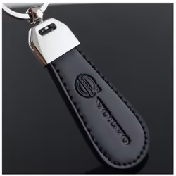 Porte clé - VOLVO - C30 S40 V40 XC60 XC90 S60 V90 - Simili cuir - Design élégant - Logo VOLVO