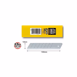 Olfa - couteau de rechange 100x18mm / lame cassable 50 lames
