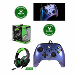 Pack Manette XBOX ONE-S-X-PC NEBULA EDITION Officielle + Casque Gamer PRO H3 SPIRIT OF GAMER XBOX ONE/S/X/PC