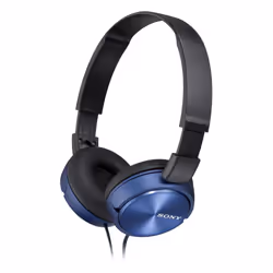 Sony MDR-ZX310AP, Avec fil, 10 - 24000 Hz, Appels/Musique, 125 g, Casque, Bleu