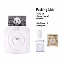Imprimante de poche - Péripage - A6 - Thermique - Bluetooth - Blanc
