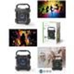 Enceinte Bluetooth amplifiée mobile MEGA BASS / USB + MICRO USB LED RGB - 3.5 ENTREE MICRO