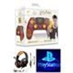 Manette de jeu - Harry Potter - PS4 Bluetooth Gryffondor - Rouge - Vibration - Prise Jack 3.5mm