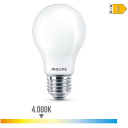 Ampoule Led Standard E27 8,5w 1055lm 4000k Lumière Neutre Ø6x10,4cm. Philips