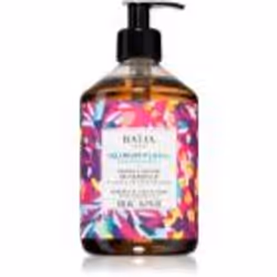 Le savon liquide BAÏJA Delirium Floral nettoie délicatement la peau de vos mains et leur apporte les nutriments et le soin do ...