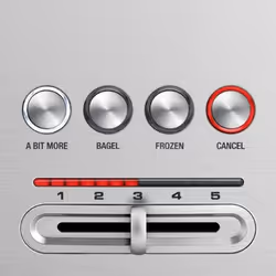 Sage the 'Bit More' 4 Scheiben Toaster 4 part(s) Argent