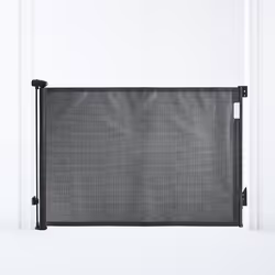 Extra haute barrière de sécurité rétractable - DREAMBABY - 60 à 140 cm H90 cm - Noir