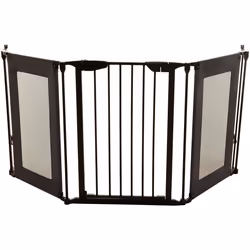 Barrière de sécurité - DREAMBABY - DENVER - 3 panneaux - 855-200 x 74 cm - Bidirectionnel - Noir