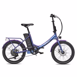 Vélo électrique pliable FAFREES F20 Lasting - Moteur 250W Batterie 36V18.2Ah Autonomie 120KM - Bleu Violet