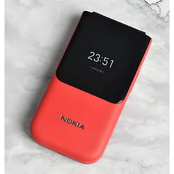 Nokia 2720 Flip (2019) 4G LTE Dual Card déverrouillé kaios Rouge microSD Dual Core