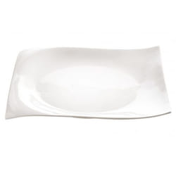 Maxwell RP00027 assiette Carré Porcelaine Blanc