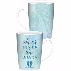 Tasse en céramique You Are An Angel Tu es Unique au Monde Céramique Dim : H. 10,5 cm - D. 7,5 cm