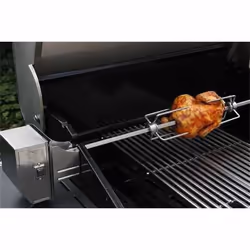 Rotisserie en acier pour barbecue 4 brûleurs longueur 75 cm