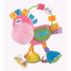 Playgro Clopette le hochet, Garçon/Fille, 3 mois, Multicolore