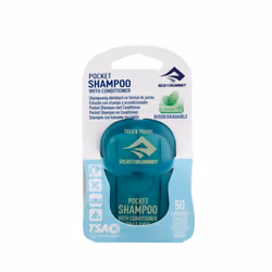 Sea To Summit Pocket Shampoo, Shampoing et revitalisant 2 en 1, Non-professionnel, Unisexe, Purifiant, Bouteille, Thé vert