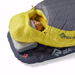 Sea To Summit Spark Womens 7C/45F Down Sleeping Bag - L Sac à viande Gris, Jaune