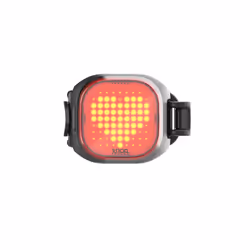 Knog Blinder Mini Love, Feu arrière, Gris, 25 lm, Batterie, 60 h, 33 mm
