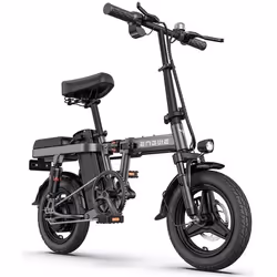 ENGWE T14 EU - Vélo Électrique - Roues 14 - Moteur 250W - Batterie 48V 10Ah 480Wh - Freins à disque - Gris
