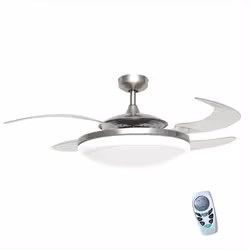 Masterlight Fanaway Evo2, Ventilateur à lame domestique, Chrome, Blanc, Plafond, Acrylique, Métal, 175 tr/min, 121 cm