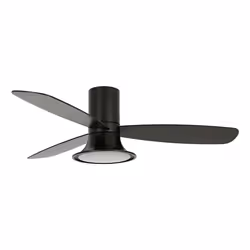 Lucci Air Flusso, Ventilateur à lame domestique, Noir, Plafond, Contre-plaqué, 132 cm, 187 m³/h