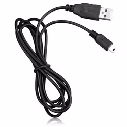 Playfect USB - mini USB, 3 m, USB A, USB 2.0, Mâle/Mâle, Noir