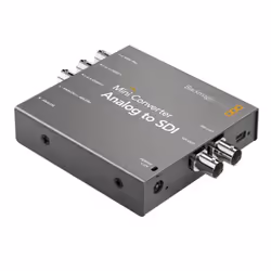 Blackmagic Design Mini Converter Analog - SDI, Noir, 1080i, 1080p, 720p, NTSC, PAL, Component/S-Video, SDI, 12 V