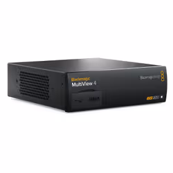 Blackmagic Design MultiView 4, Noir, NTSC, PAL, SMPTE 259M, SMPTE 292M, 525i, 625i, 720p, 1080i, 1080p, 2160p, 6 Gbit/s, 1U