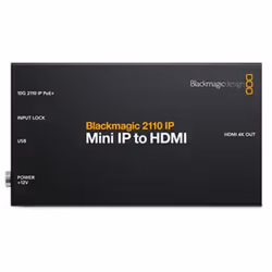 Blackmagic Design CONVNVIPE/IP/HDMI, Convertisseur vidéo actif, Noir, Windows 10, Windows 11, 720p, 1080i, 1080p, 2560p, NTSC ...